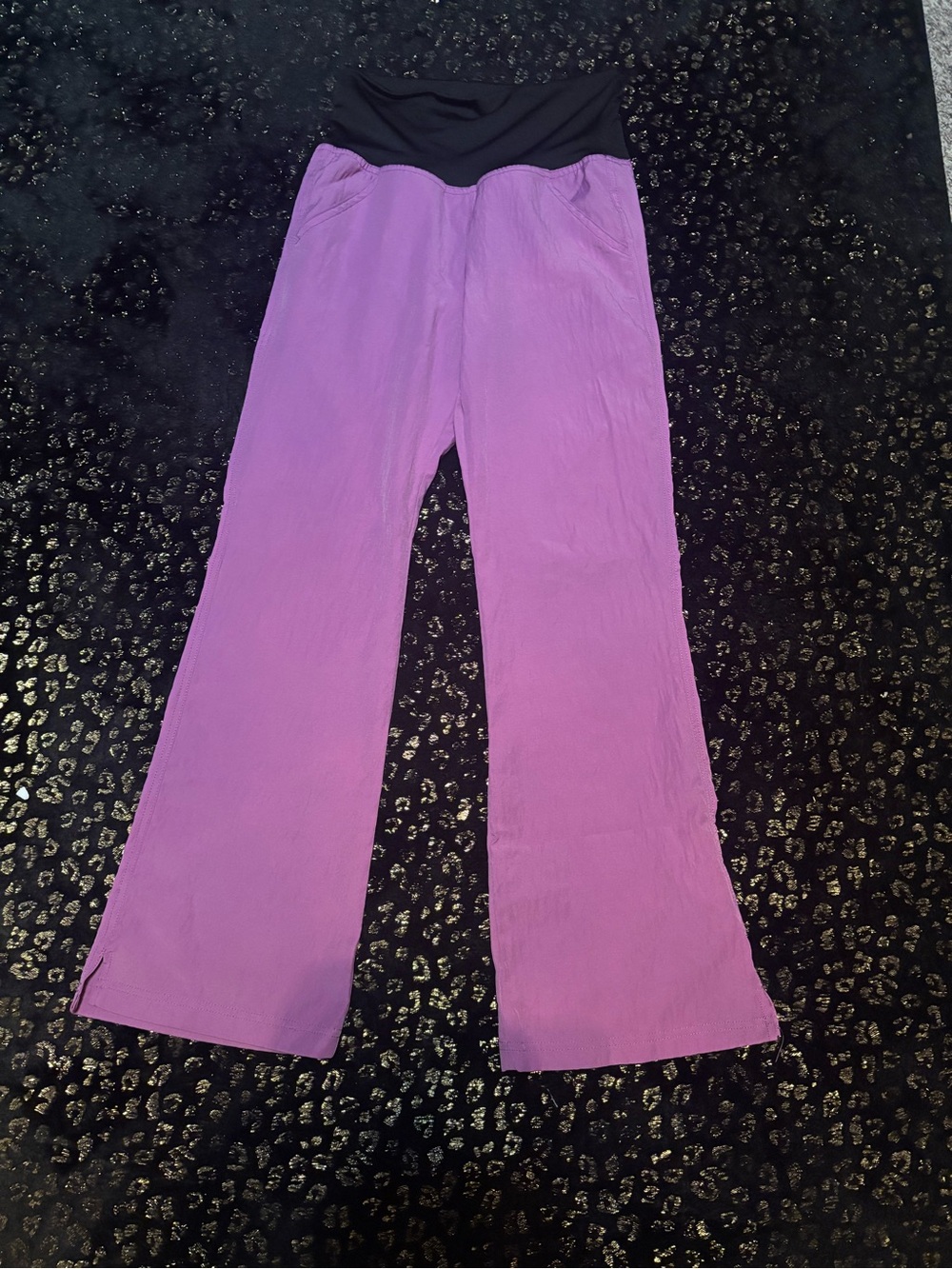 Pink Yoga Waistband Scrub Pants - Picture 2 of 7